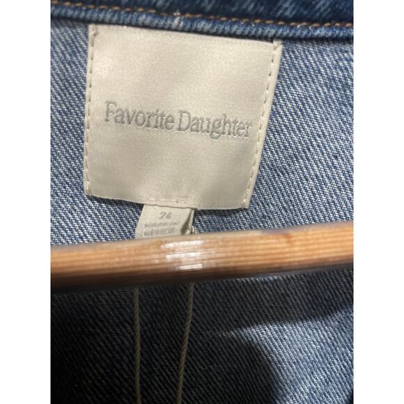 Favorite Daughter The City Dress – Blue Denim‎ Midi Chic Size 0 New with Tags - Picture 12 of 12